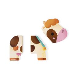 3 Animales Divertidos Magnéticos-Granja