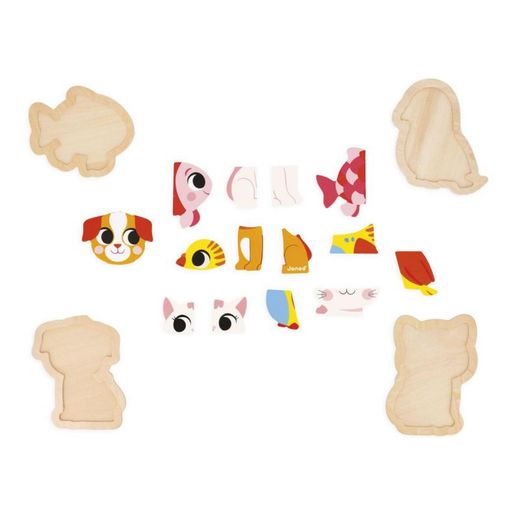 4 Puzzles Evolutivos Animales de Compañía