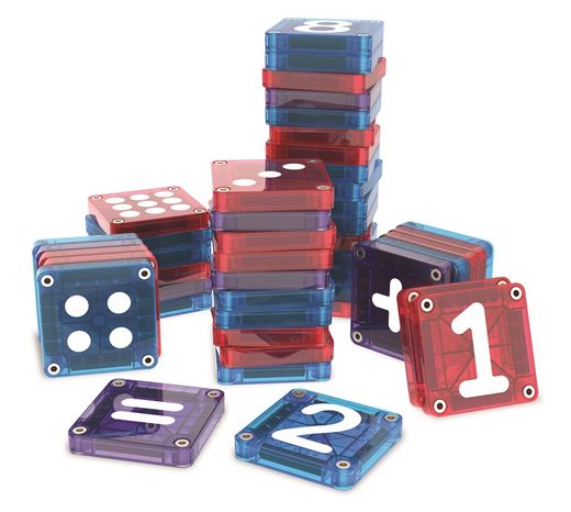 Aprendo los números- Magna-tiles