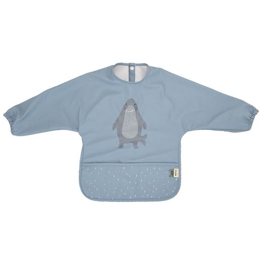 Babero impermeable de manga larga - Sr. Tiburón