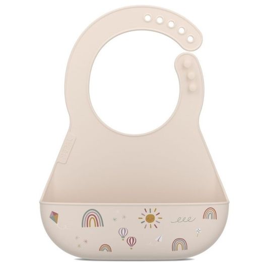 Babero Silicona Arcoiris