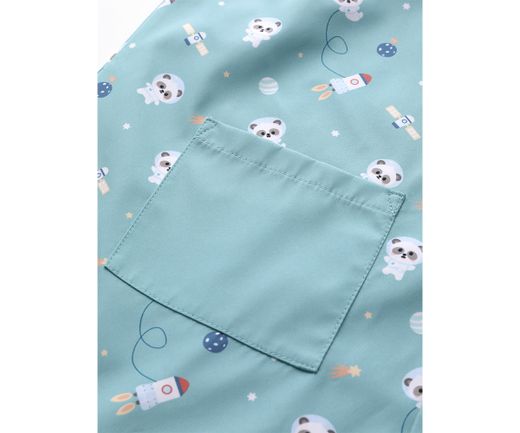 Babi con Botones Pandas in Space Personalizable