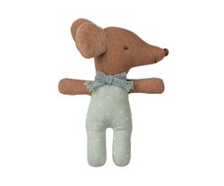 Bebé ratón dormilón en una caja de cerillas - Azul