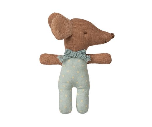 Bebé ratón dormilón en una caja de cerillas - Azul