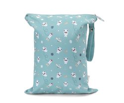 Bolsa Impermeable Grande Pandas in Space Personalizable