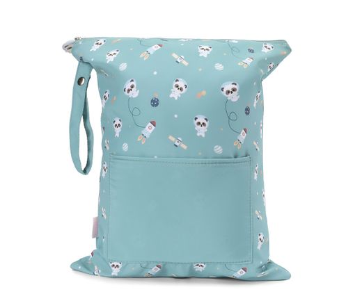 Bolsa Impermeable Grande Pandas in Space Personalizable