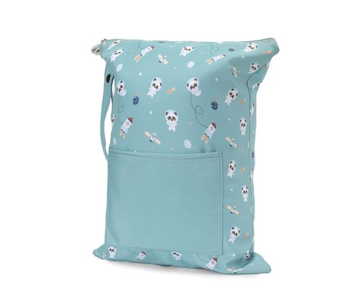 Bolsa Impermeable Grande Pandas in Space Personalizable