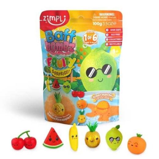 BOMBA DE BAÑO Sorpresa Frutas 1x100gr