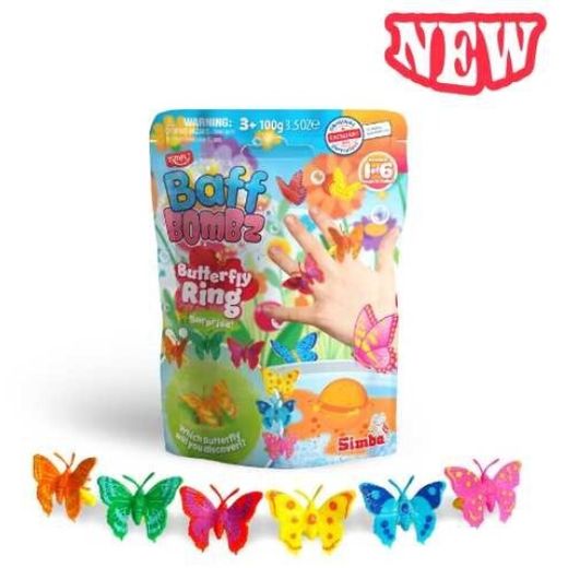 BOMBA DE BAÑO Sorpresa Mariposa 1x100gr