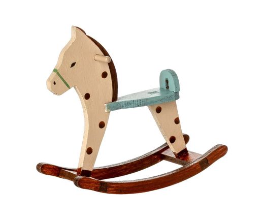 Caballito balancín, ratón - Con lunares