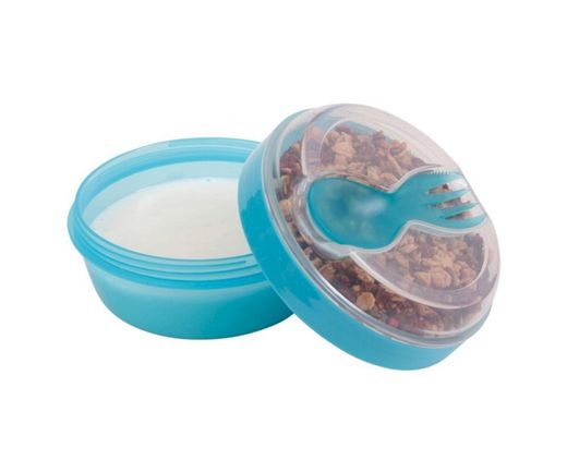 Caja Almuerzo con Tapa Refrigerante N'ice Cup Turquesa
