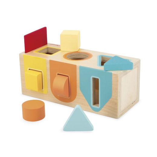 Caja Sensorial Con Formas Geométricas