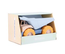 Camión volquete azul