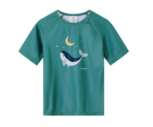 Camiseta Manga Corta SPF50+ Ballenas Verde