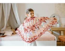 Capa brillante sirena rosa