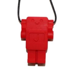 Colgante Mordedor Robot Rojo