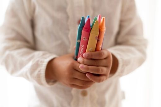 Crayones de cera Rosa Little Dutch