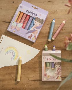 Crayones de cera Rosa Little Dutch