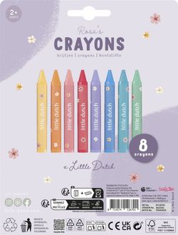 Crayones de cera Rosa Little Dutch