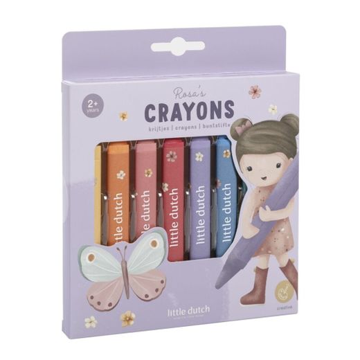 Crayones de cera Rosa Little Dutch