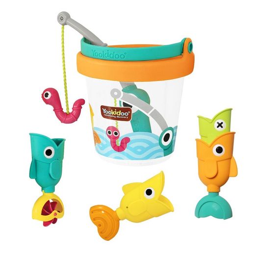 Cubo con Juego de Pesca