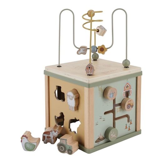 Cubo de actividades pequeña granja