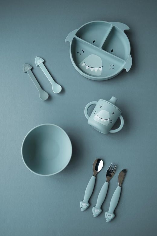 Cucharas de silicona (paquete de 2) - Sr. Tiburón