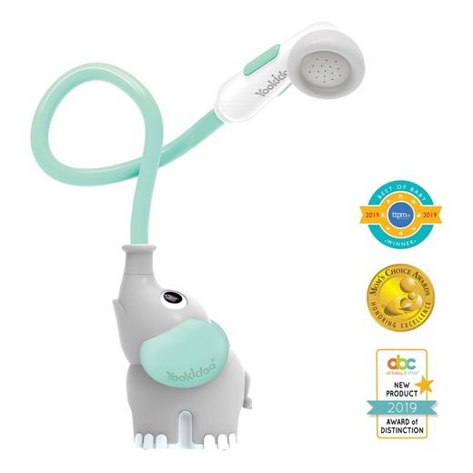 Ducha bañera elefante turquesa
