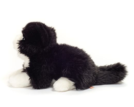 Gato negro y blanco 20cm