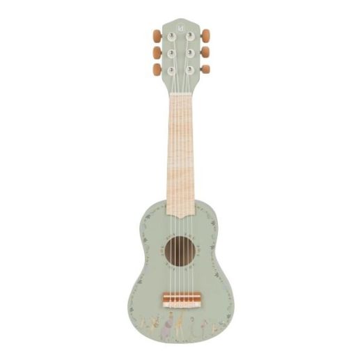 Guitarra de madera verde safari