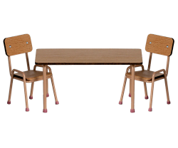 Juego de mesa y silla, Ratón - Polvo