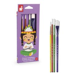 Kit 4 pinceles sintéticos