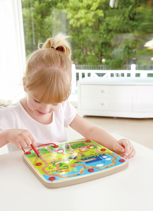 Laberinto magnetico construcción