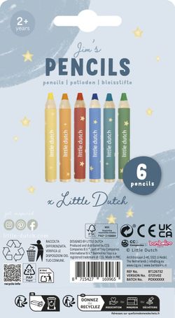 Lápices gruesos colores Jim Little Dutch