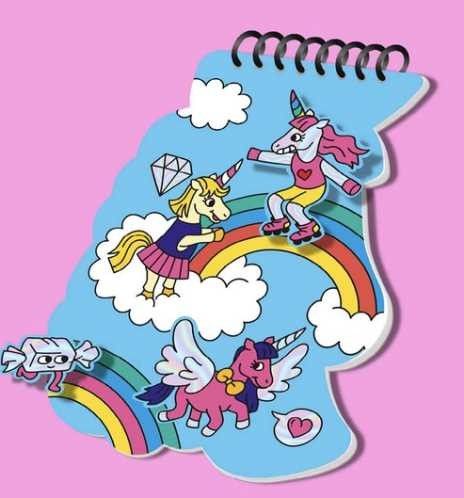 LIBRETA DE PEGATINAS UNICORNIO
