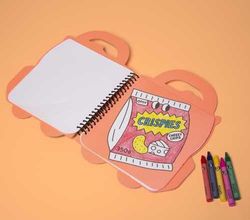 Libro para colorear con pegatinas yummy