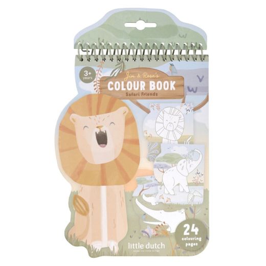 Libro para colorear espiral león