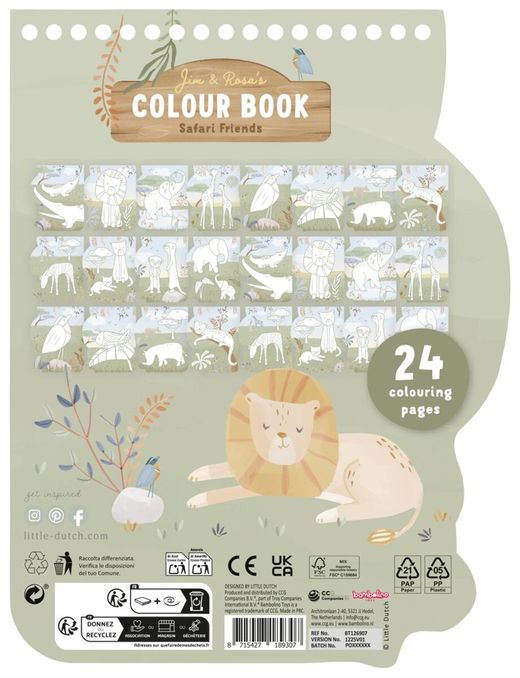 Libro para colorear espiral león