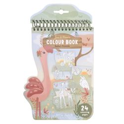 Libro para colorear espiral safari flamenco