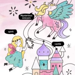 Libro para colorear sueño de cuento