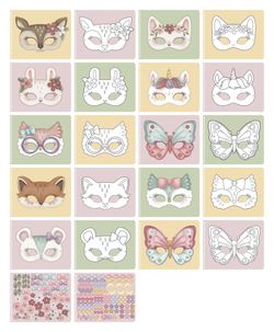 LIBRO RECORTA Y PINTA MÁSCARAS LITTLE DU