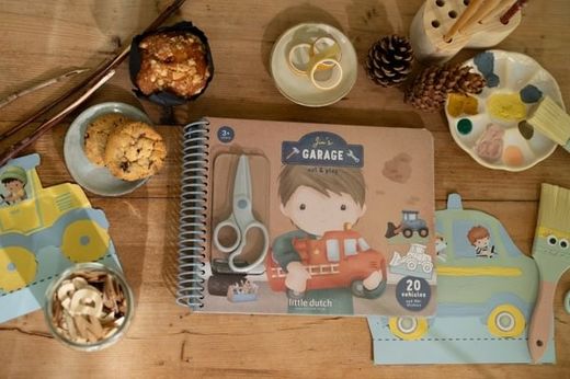 LIBRO RECORTA Y PINTA VEHÍCULOS LITTLE D