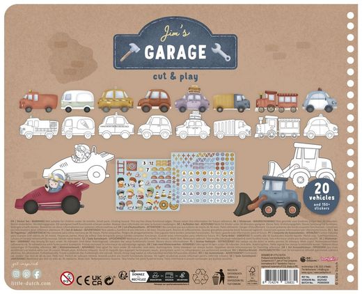 LIBRO RECORTA Y PINTA VEHÍCULOS LITTLE D