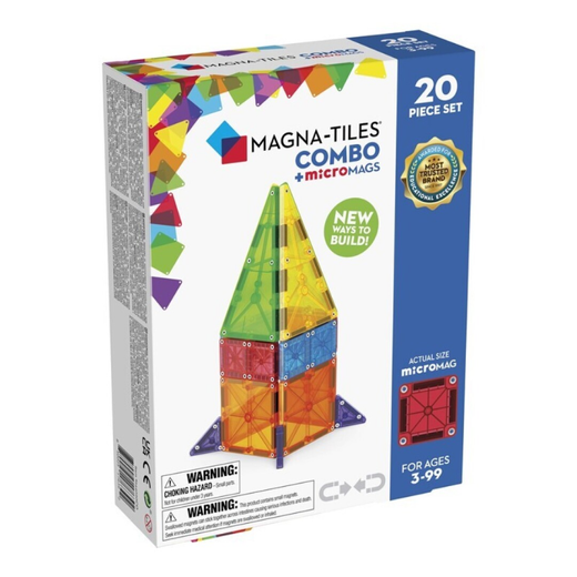 Magna-tiles combo+ micro-mags 20 piezas