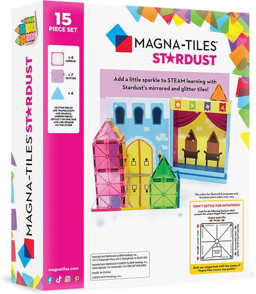 Magna-tiles stardust 15 piezas