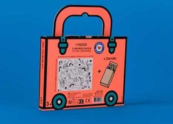 MINI POCKET OMY UNICORNIO PARA COLOREAR + 4 LAPICES COLOR