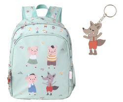 Mochila Mediana The Three Little Pigs + Llavero