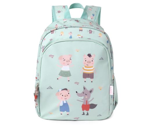 Mochila Mediana The Three Little Pigs + Llavero