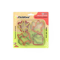 MOLDES PARA ARENA/PLASTILINA (8 ud.)