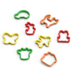 MOLDES PARA ARENA/PLASTILINA (8 ud.)